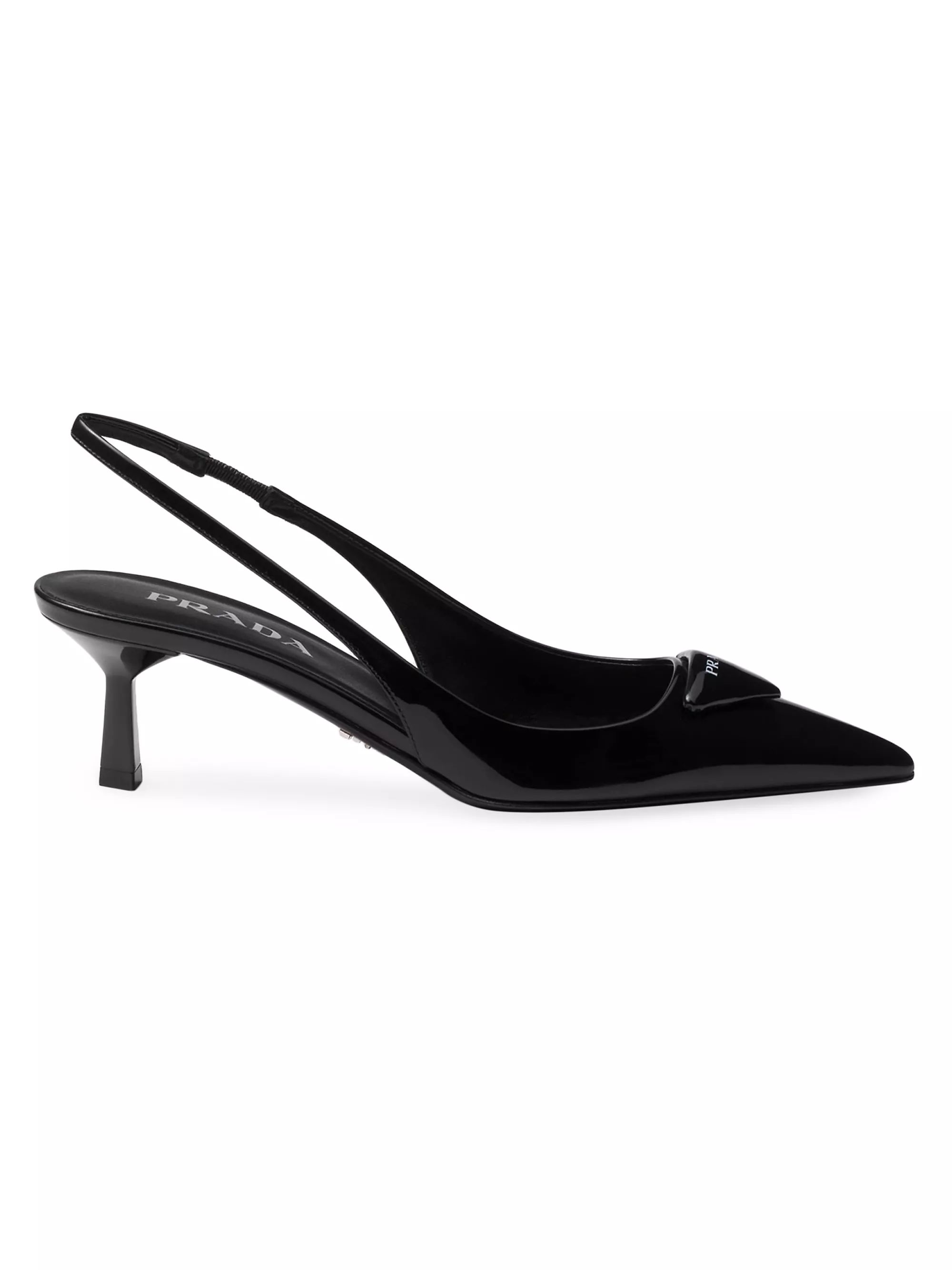 PradaPatent Leather Slingback Pumps | Saks Fifth Avenue