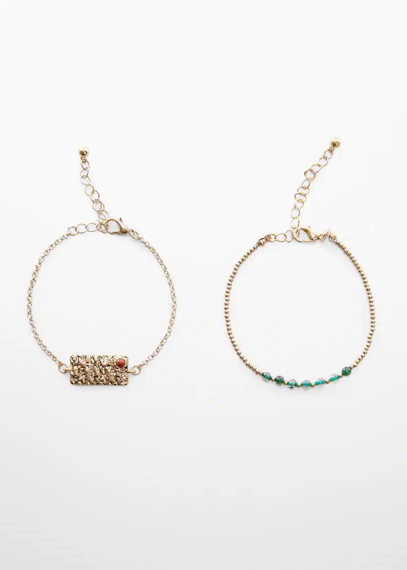 Beads bracelets 2 pack | MANGO (UK)