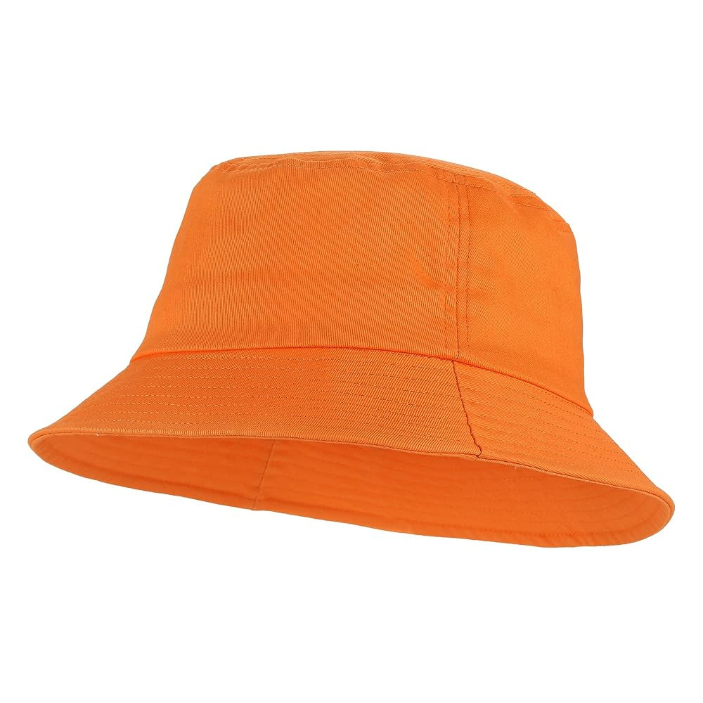 Umeepar Unisex Cotton Packable Bucket Hat Sun Hat Plain Colors for Men Women | Amazon (US)