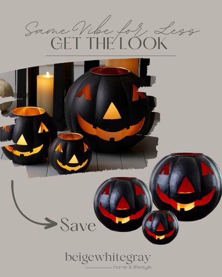 These beautiful designer inspired Jack o lanterns are the cutest and you save with buying the look for less. 

#LTKsalealert #LTKstyletip #LTKSeasonal