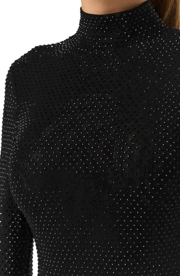 Rhinestone Body-Con Romper | Nordstrom