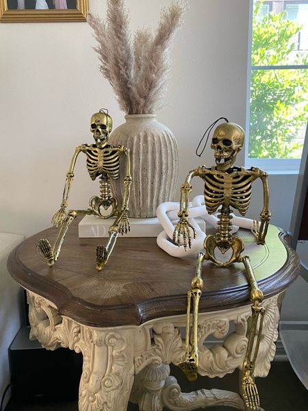 Halloween decor for in the home 🎃💀

Skeleton, Halloween decor, Halloween decorations for inside, gold skeletons, Target, home decor, fall home decor 

#LTKHalloween #LTKSeasonal #LTKhome