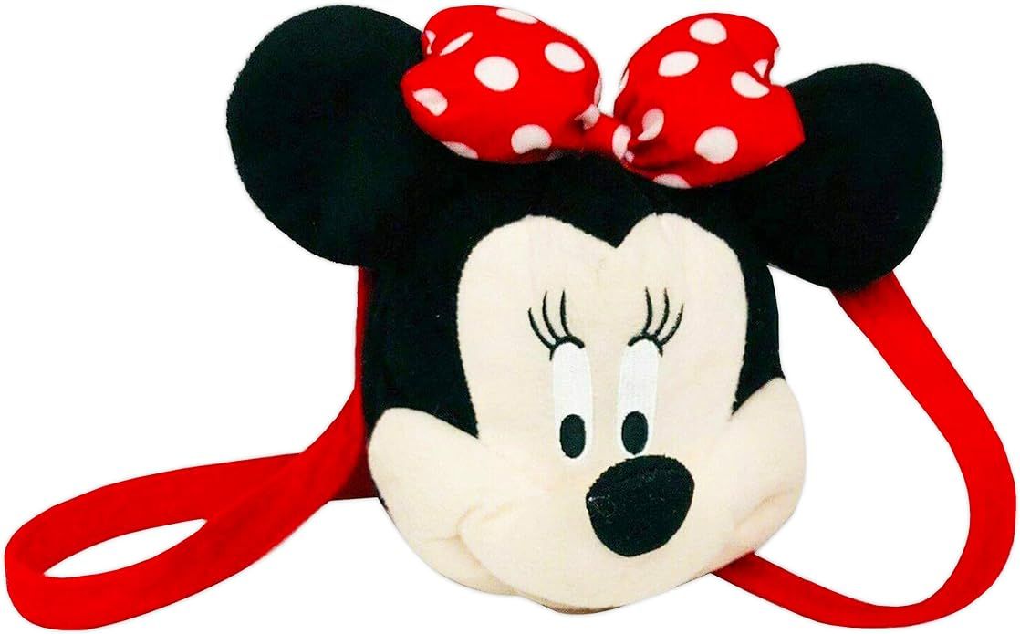 Disney Minnie Mouse Girls Long strap Plush HandBag | Amazon (US)
