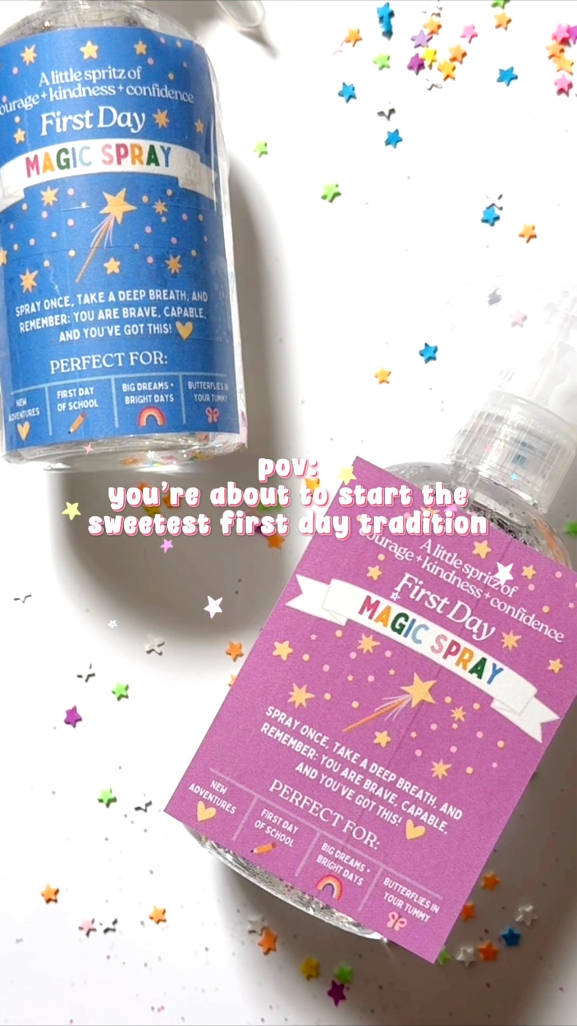 First day magic spray! 

#firstdayofschool #backtoschool #jitterglitter

#LTKmomlife #LTKKids #LTKSeasonal