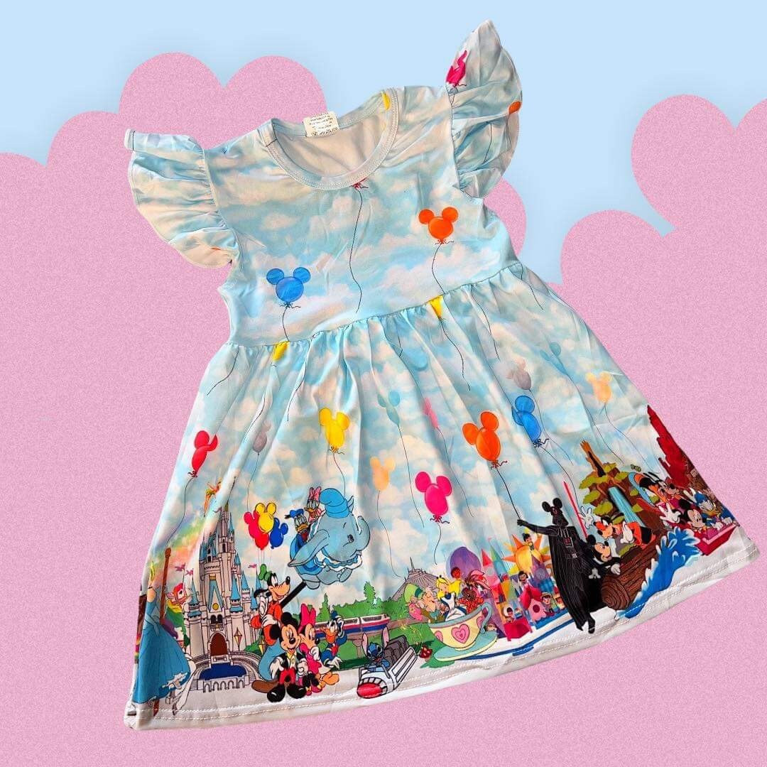 Mouse Balloons Dress Best Day Ever Dress - Etsy | Etsy (US)