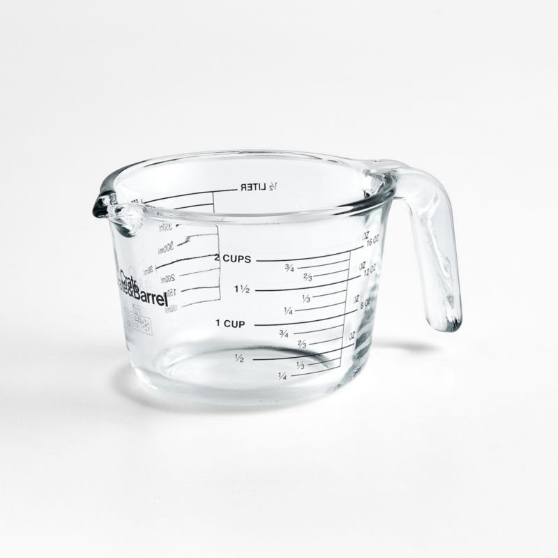 Crate & Barrel 2-Cup Glass Liquid Measuring Cup + Reviews | Crate & Barrel | Crate & Barrel
