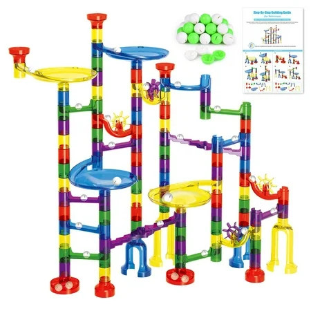 Marble Run Sets for Kids - 154 Pcs Marble Tracks Marble Maze Game STEM Building Toy Gift for Boys an | Walmart (US)