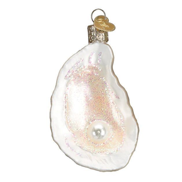Old World Christmas Oyster with Pearl Glass Tree Ornament | Chewy.com