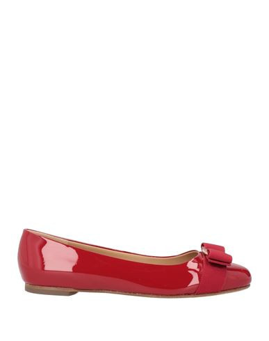 Ferragamo Ballerina Woman Ballet flats Red Size 4.5 Calfskin | YOOX (US)