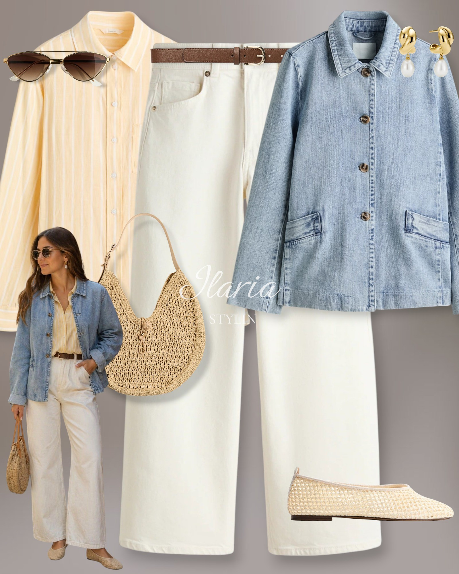 Costal girl vibes | Striped linen shirt & White Jeans 🍋🩵

outfit ideas, spring outfit, summer outfit, denim jacket, light denim jacket, yellow shirt, striped shirt, linen-blend shirt, white jeans, wide ankle jeans, braided flats, ballet flats, straw bag, shoulder bag, casual outfit, casual chic outfit

#LTKootd #LTKSeasonal #LTKTravel