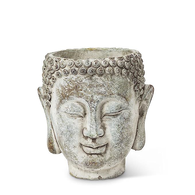 Abbott Collection 27-DHARMA/350 SM Small Buddha Head Planter, Grey | Amazon (US)