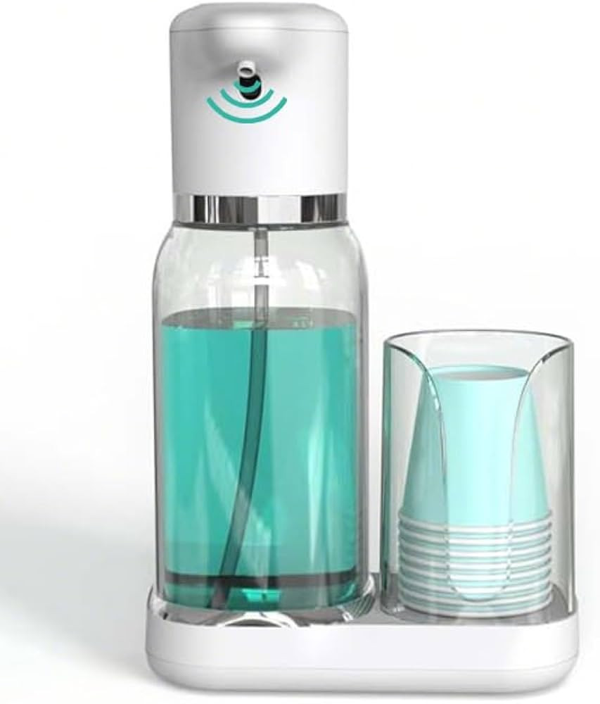 WhiteRhino Automatic Mouthwash Dispenser,25oz Mouthwash Dispenser for Bathroom with 2-Level Adjus... | Amazon (US)