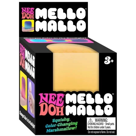 NeeDoh Mello Mallo YELLOW Stress Ball (Squishy Color Changing Marshmallow!) | Walmart (US)