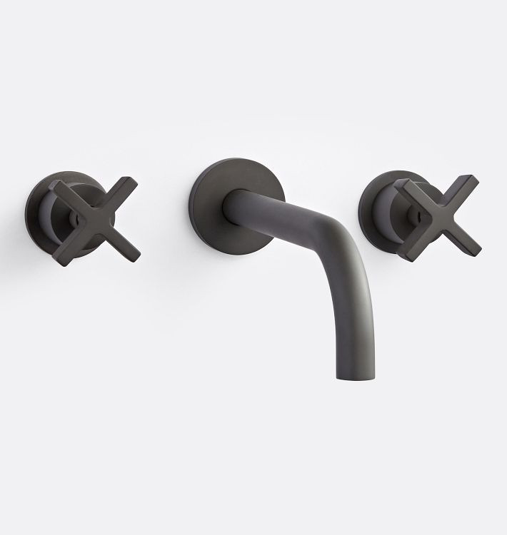 West Slope Cross Handle Wall Mount Faucet | Rejuvenation