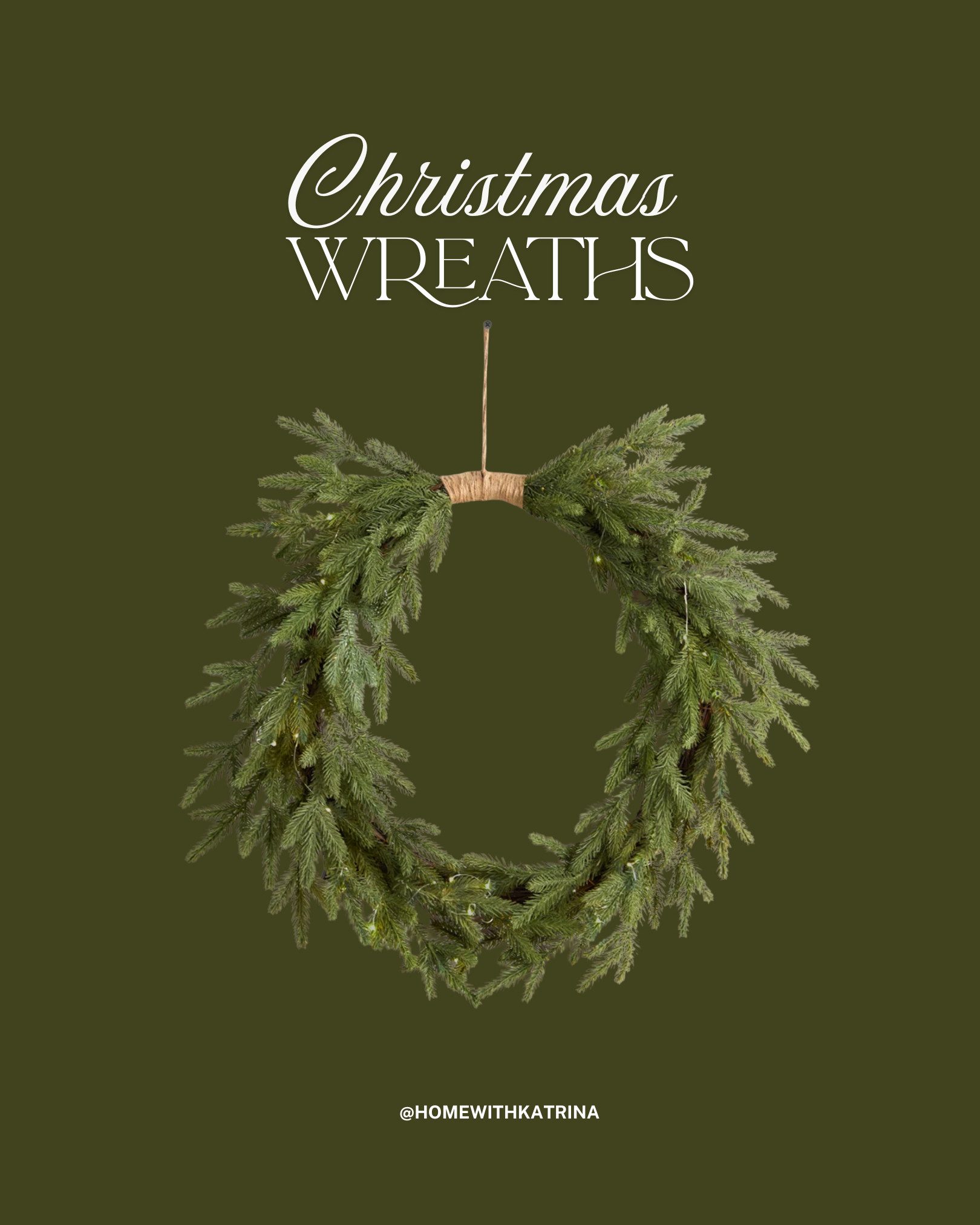 A Round up of affordable Christmas Wreaths!  

Holiday, holiday home, holiday home decor, jingle bells, Christmas, Christmas decor, mantel styling, vintage inspired, vintage inspired Christmas

 

#LTKHome #LTKSaleAlert #LTKSeasonal