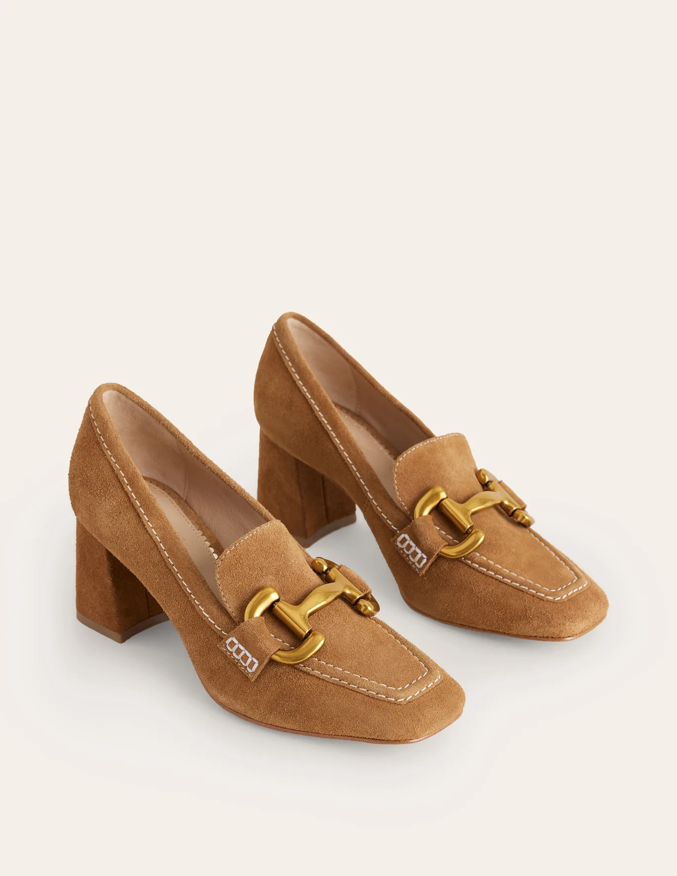Iris Snaffle Heeled Loafers | Boden (US)