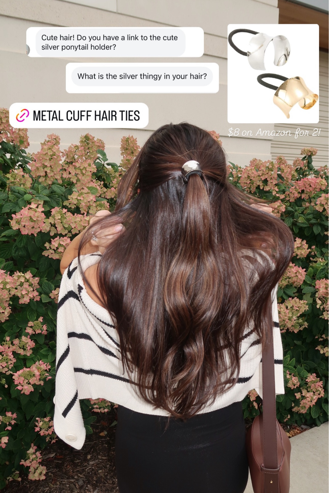 $8 on Amazon for 2!

Metal hair cuff / silver hair tie / gold hair piece 

#LTKFindsUnder50 #LTKBeauty #LTKStyleTip