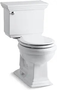 Kohler 3933-0 Memoirs Stately Comfort Height Two-piece round-front 1.28 gpf chair height toilet | Amazon (US)