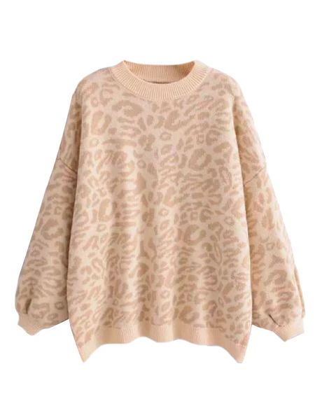 'Kanya' Crewneck Leopard Print Sweater (3 Colors) | Goodnight Macaroon