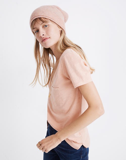 Whisper Cotton V-Neck Pocket Tee | Madewell