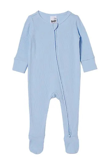Organic Newborn Zip Through Romper | Nordstrom Rack