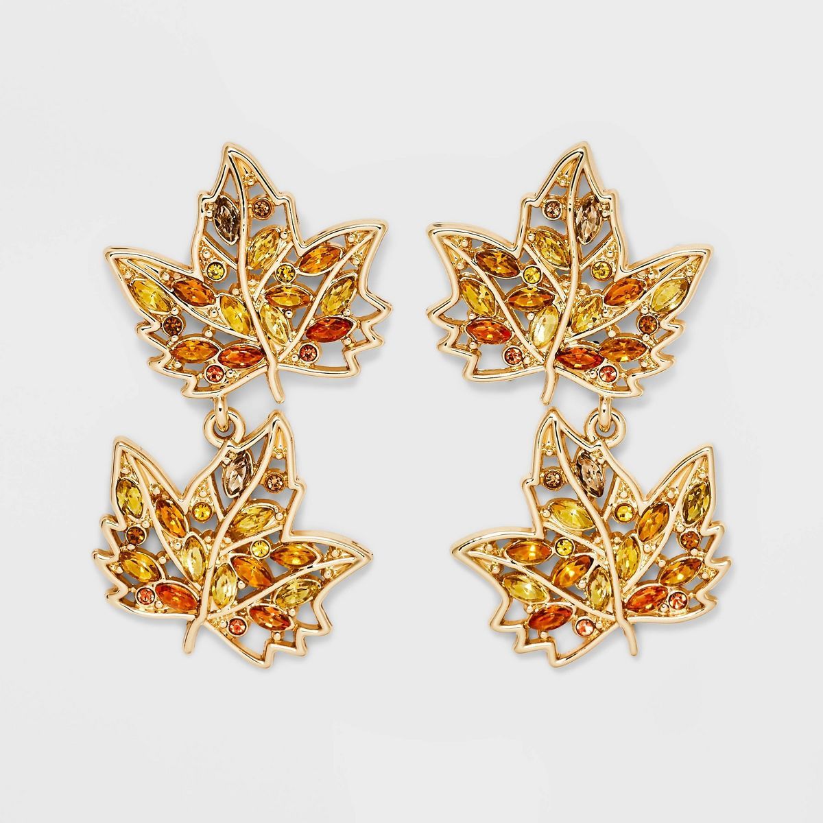 SUGARFIX by BaubleBar "Leaf It To Me" Statement Earrings - Yellow | Target