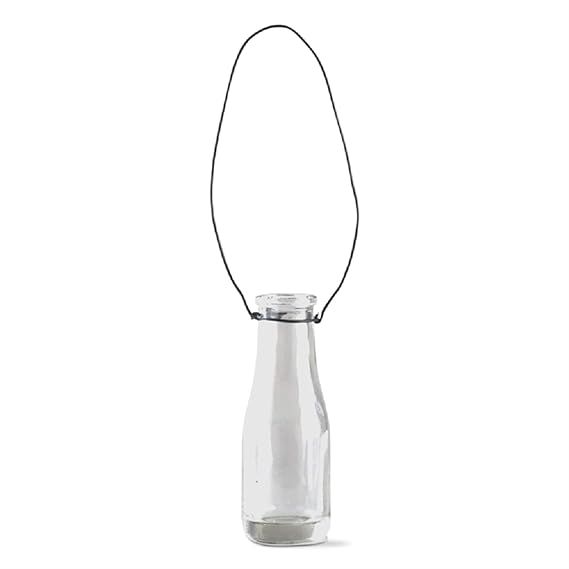 TAG Glass Vases Clear Flower Mini Small Bud Plants Hanging with Wire Hanger Floral Bottle Indoor ... | Amazon (US)