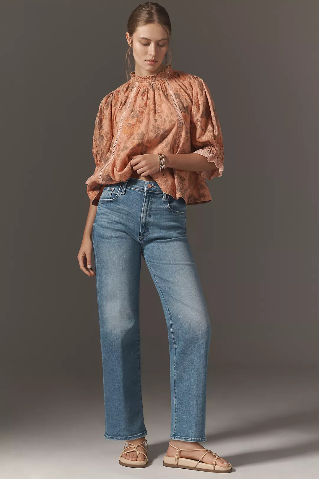 MOTHER The Rambler High-Rise Flood Jeans | Anthropologie (US)