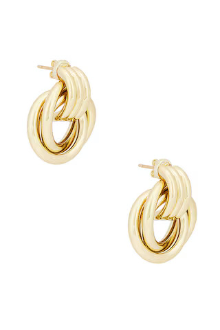ANINE BING Triple Knot Earrings in Gold from Revolve.com | Revolve Clothing (Global)