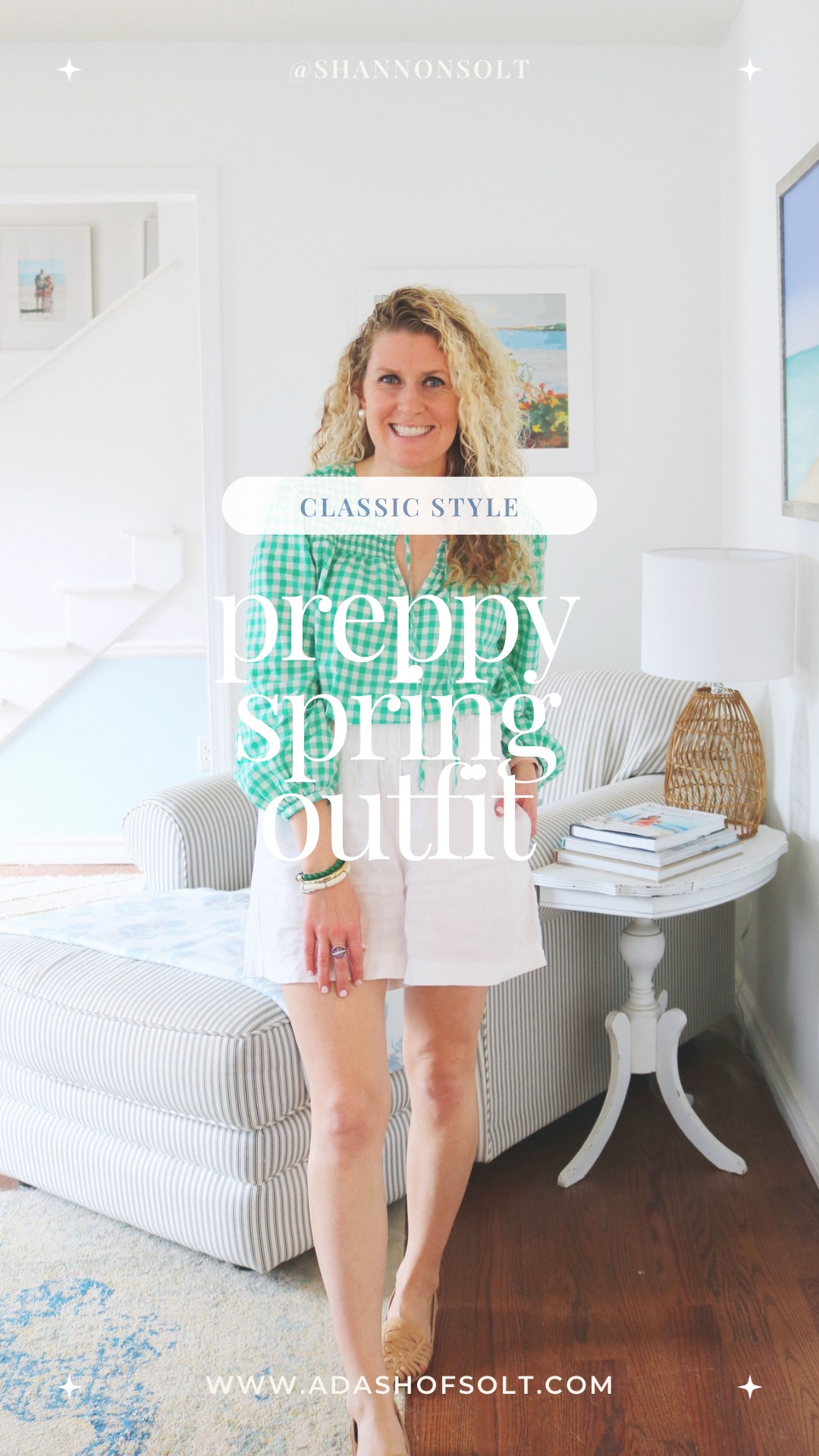 Brought out the Irish curls and the green gingham for a fun St. Patrick’s Day outfit 🍀

St. Patrick’s Day, Irish, Ireland, curly hair, green gingham, St. Patrick’s Day outfit, coastal style, coastal, coastal living, classic style, classic outfit, timeless outfit, preppy, preppy style, preppy outfit, linen shorts, gingham shirt, leather flats, Quince, J.Crew

#LTKFindsUnder100 #LTKSeasonal #LTKStyleTip