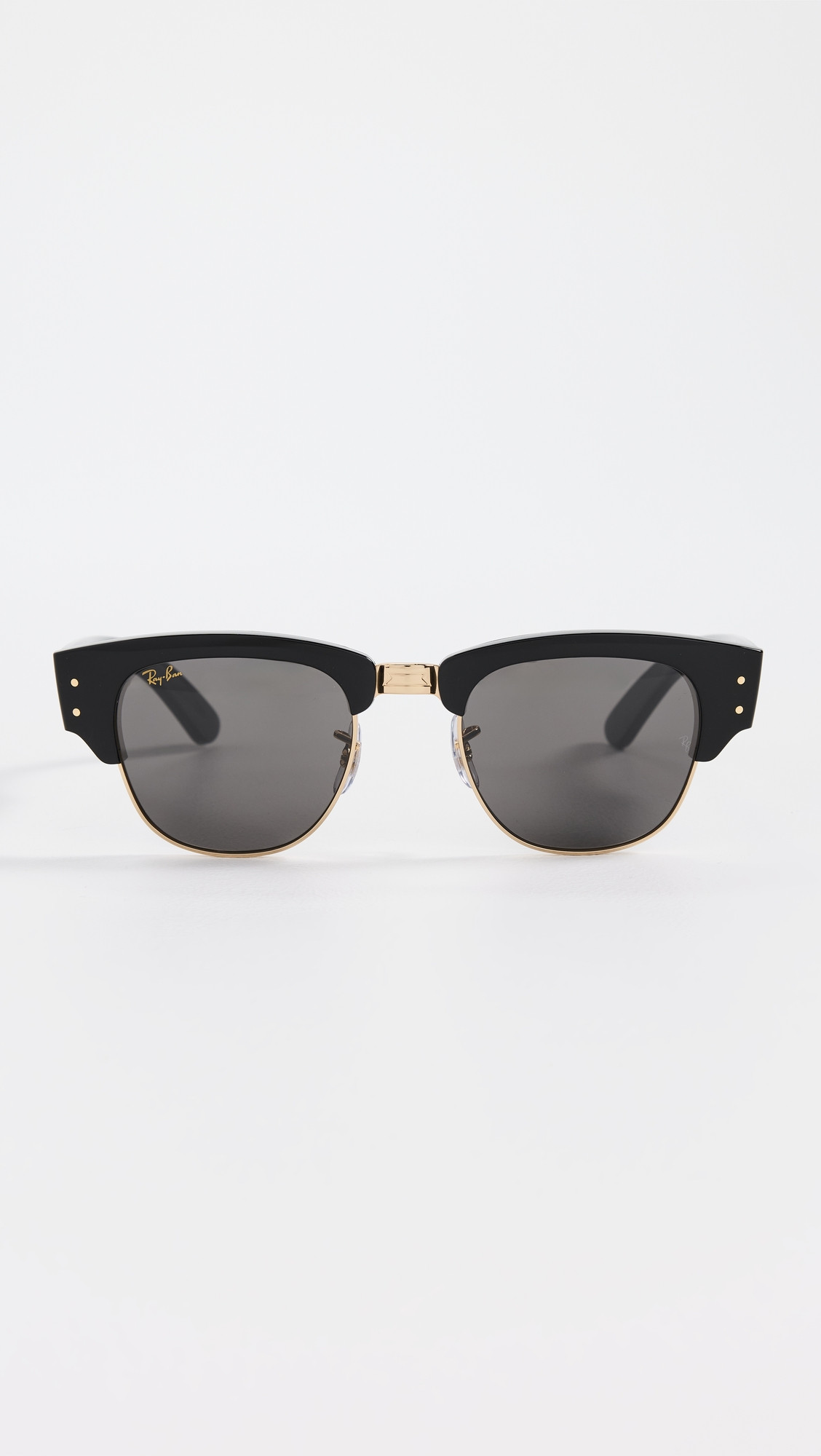Ray-Ban Mega Clubmaster Sunglasses Black On Gold One Size | Shopbop