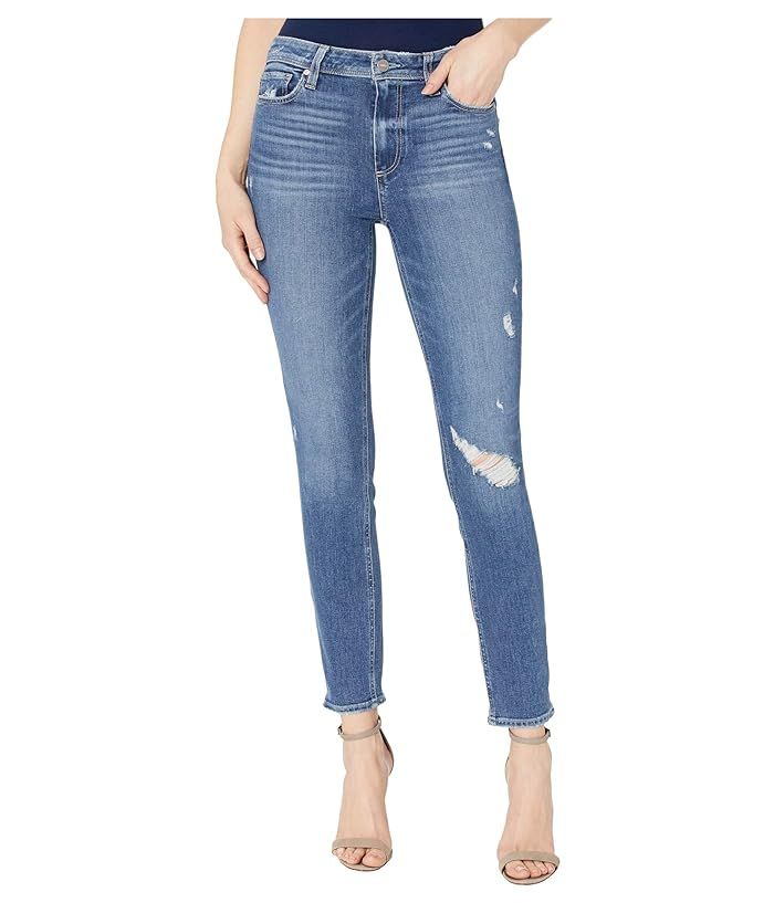 Paige Hoxton Ankle Skinny Jeans in Roadie Destructed (Roadie Destructed) Women's Jeans | Zappos