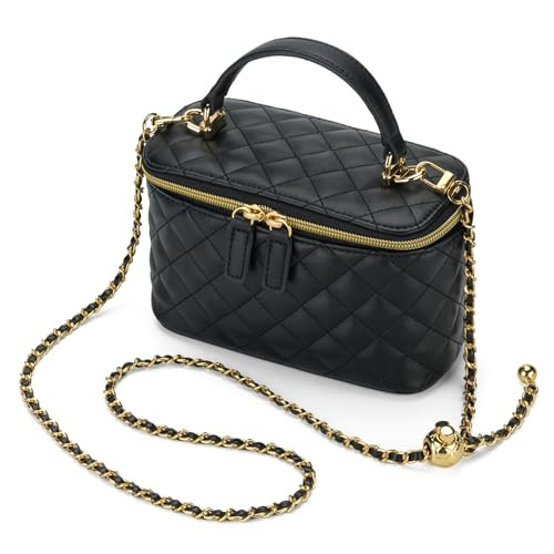 GAYI URBAN Mini Quilted Box Crossbody Bags for Women, Small Square Designer Clutch Purses with Ad... | Amazon (US)
