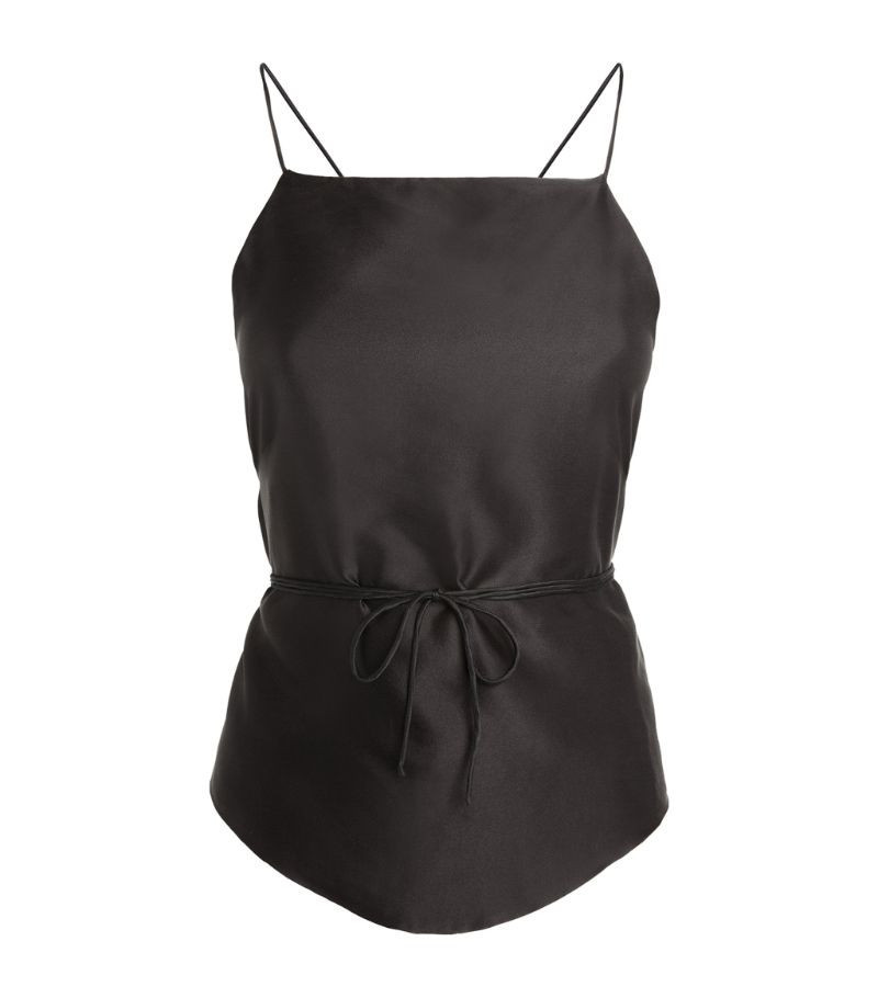 HARMUR Silk Criss-Cross Top | Harrods