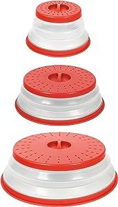 Tovolo Set of Three Collapsible Microwave Covers, Lids for Reheating Food, Meal Prep Kitchen Gadg... | Amazon (US)