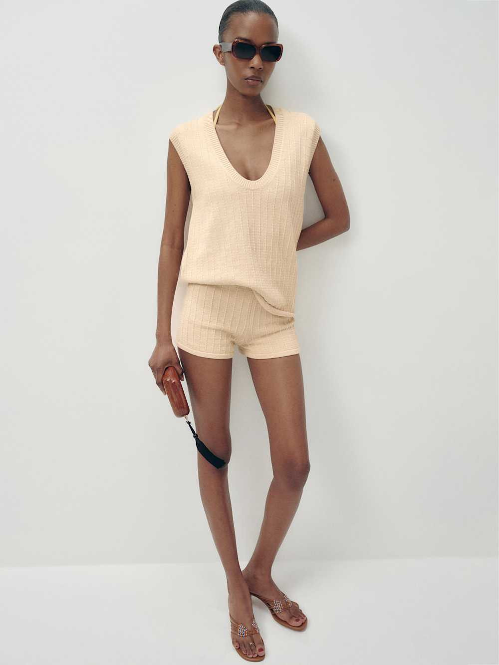 Pari Cotton Sweater Set | Reformation (Global)