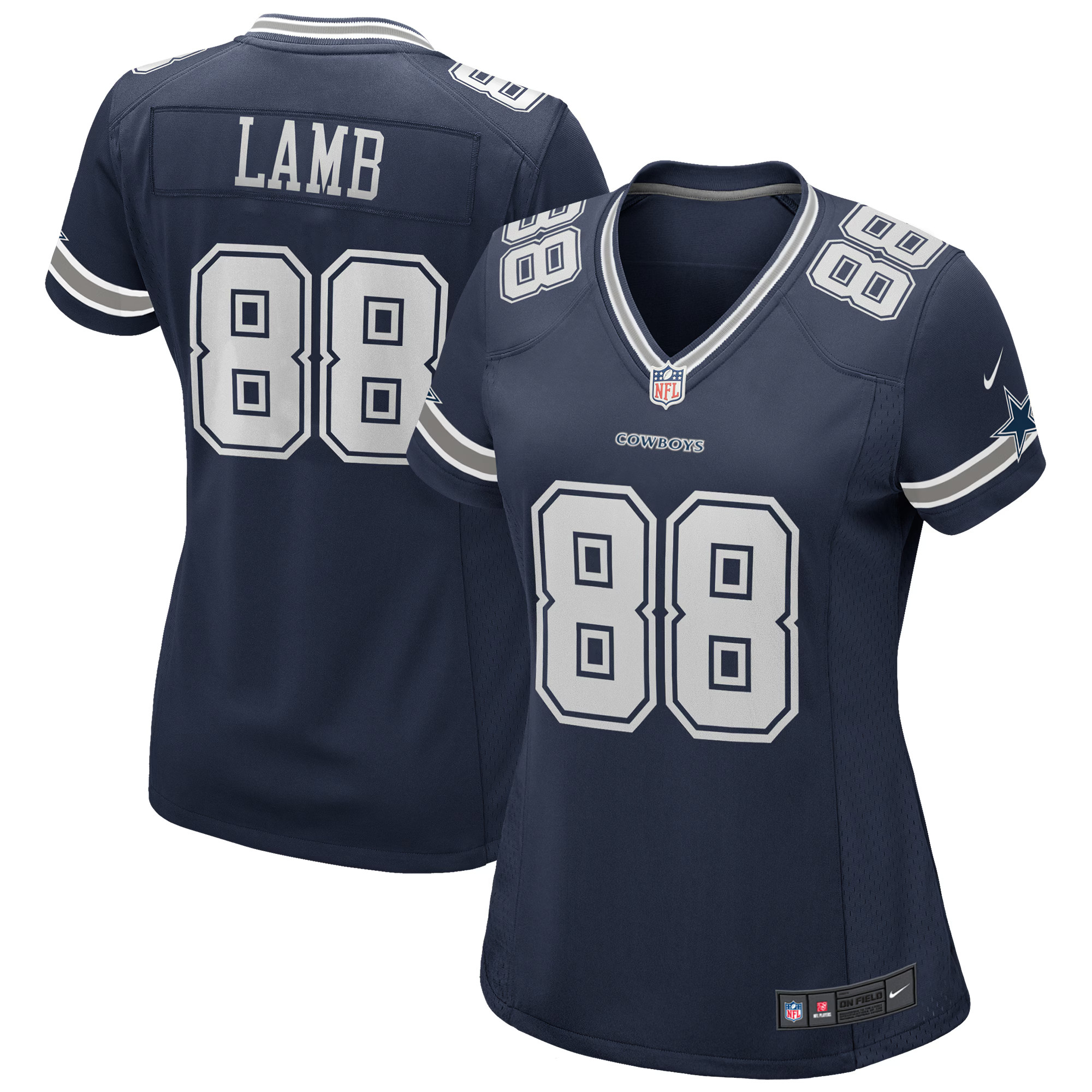 Women's Dallas Cowboys CeeDee Lamb Nike Navy Game Jersey | NFL Shop