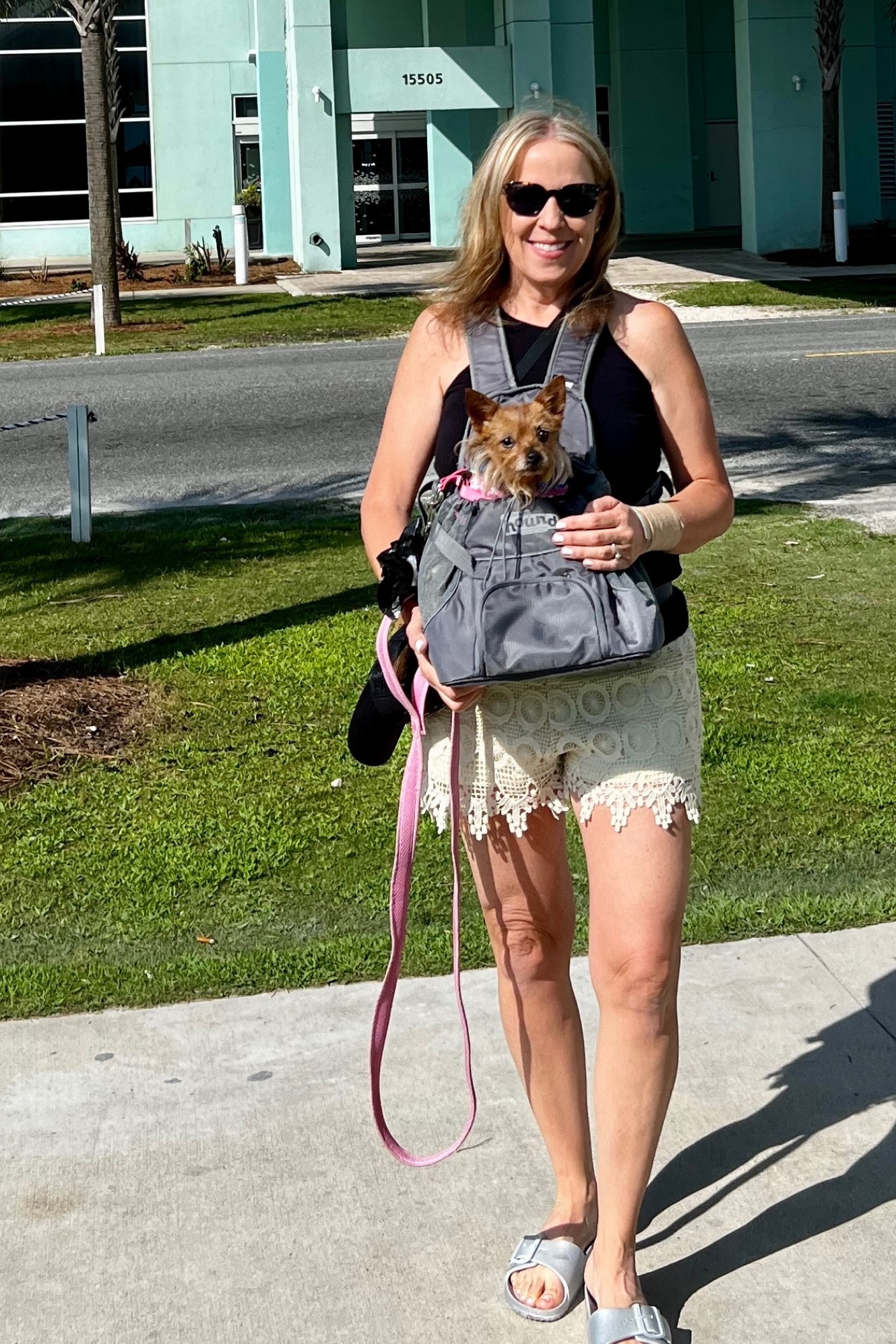 Keep your pup safe and comfortable with the PoochPouch Front Dog Carrier. My dog loves the bottom platform so she is not restricted and can readjust herself and loves to see where we are going. Has a clip to secure your dog by her harness for extra safety too!

#LTKunder50 #LTKFind #LTKtravel