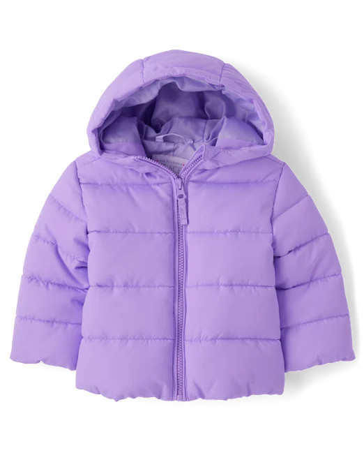 Toddler Girls Long Sleeve Puffer Jacket - DREAM LILAC CL | The Children's Place | The Children's Place