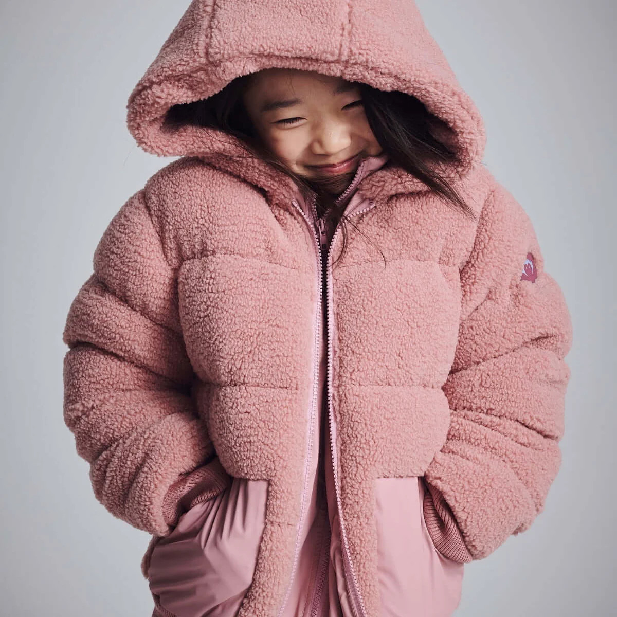 Girls Teddy Puffer Jacket in Pink | Appaman Kids | Appaman Children's Clothing