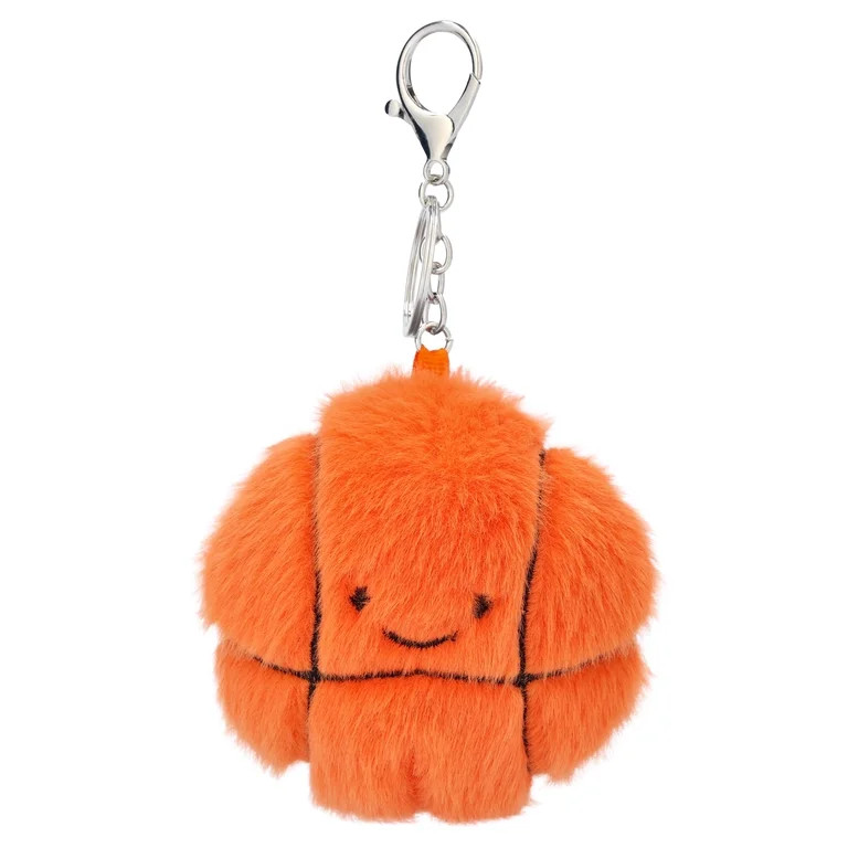 Pen+Gear Mini Plush Basketball Bag Charm, Orange | Walmart (US)