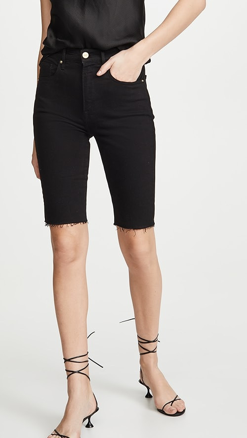 Le Vintage Bermuda Raw Edge Shorts | Shopbop