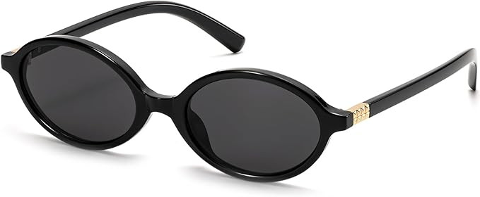 Retro Oval Sunglasses for Women Vintage 90s Y2K Trendy Designer Sun Glasses | Amazon (US)