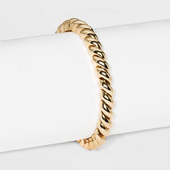 SUGARFIX by BaubleBar Gold Croissant Stretch Bracelet - Gold | Target
