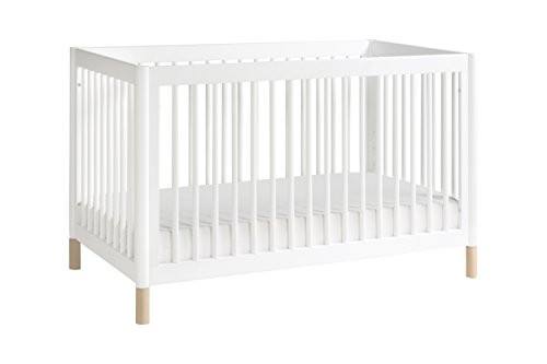 Babyletto Gelato 4-in-1 Convertible Crib, Washed Natural Feet with Toddler Bed Conversion Kit, White | Amazon (US)