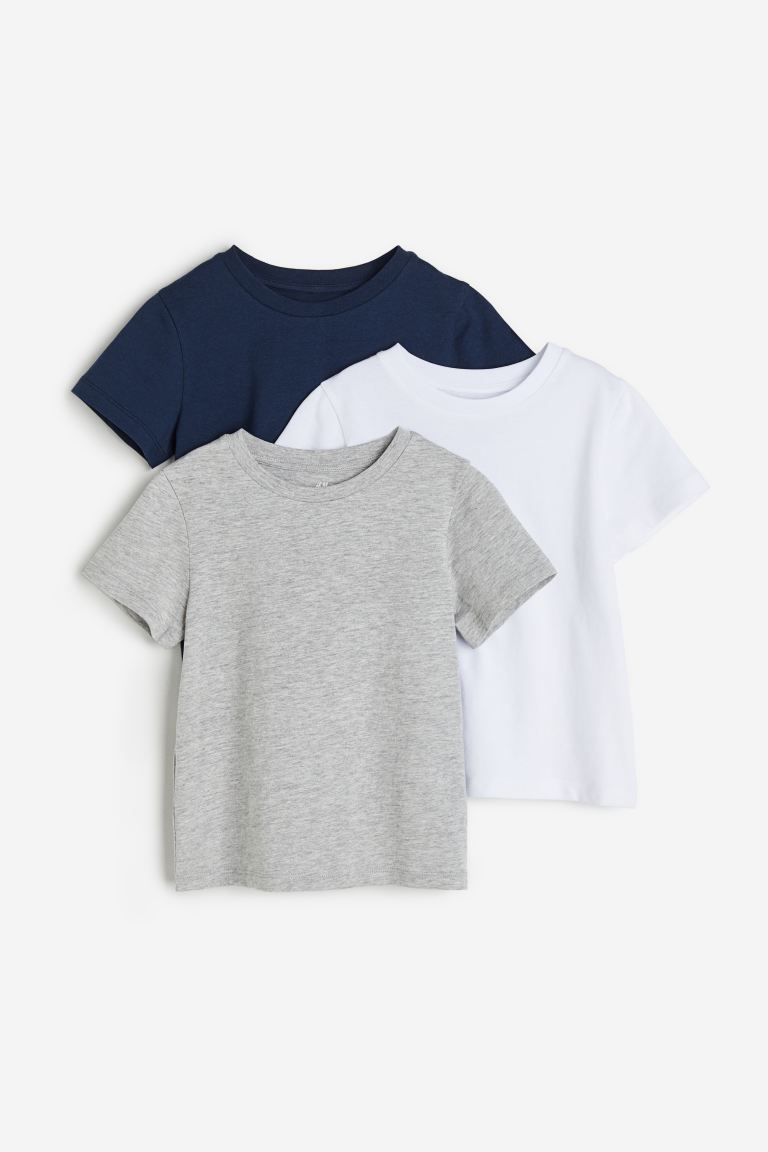 3-pack T-shirts | H&M (UK, MY, IN, SG, PH, TW, HK)