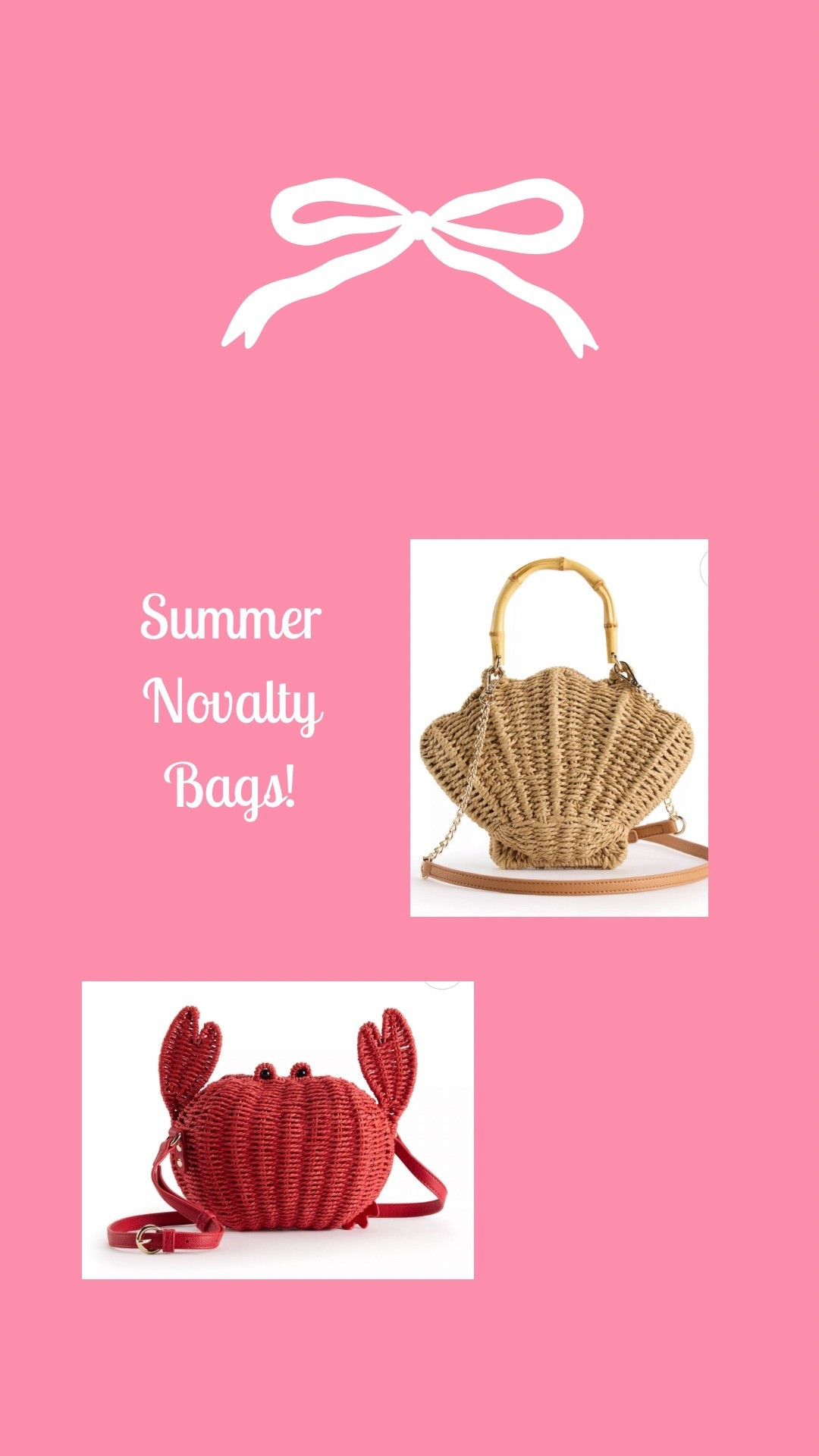 Adorable & affordable novelty bags under $50 for Summer!

Vacation outfit ideas • bags • novelty bags • coastal grandmothers • coastal grandmother vibes

#LTKSeasonal #LTKSaleAlert #LTKTravel