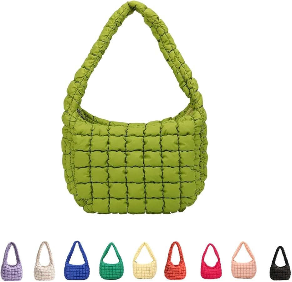 Bubble Quilted Hobo Women Handbag Cloud Tote Shoulder Bag Casual Crossbody Bag Gift for Women | Amazon (US)