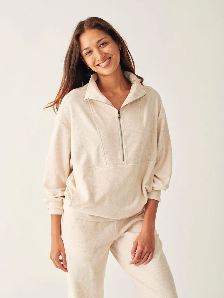 Legend™ Lounge Half Zip Sweatshirt | Faherty