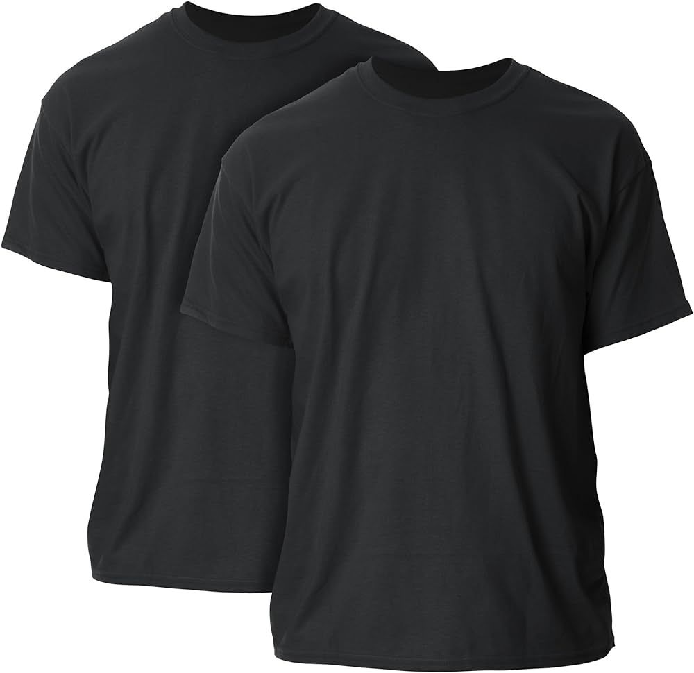 Gildan Men's Ultra Cotton T-Shirt, Style G2000, 2-Pack, Black, X-Large | Amazon.com | Amazon (US)